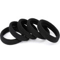 Black Hair Ties No Damage No Pull 100PCS Extra Thick Elastics Hair Bands Large Ponytail Holders for Women Girls Thick Heavy Curly Hair