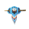 Beaded Hair Clips Native American Style Handmade Collection (PATTERN HC-43) - color: PATTERN HC-43