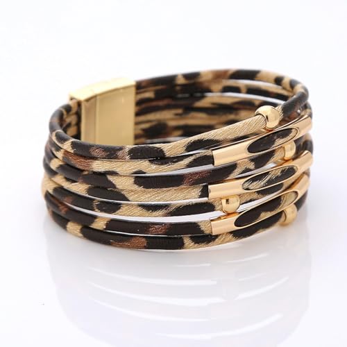 Long tiantian Boho Leather Wrap Bracelets Western Bracelets for Women Stackable Starfish Crystal Pearl Turquoise Leather Bracelet With Clasp Jewelry Gifts Boho Dresses - color: B10:WHITE Bracelet