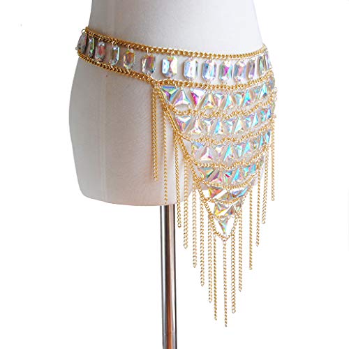 Women's Sexy Suit Body Chain - color: Gold Color Skirt chain -099-2