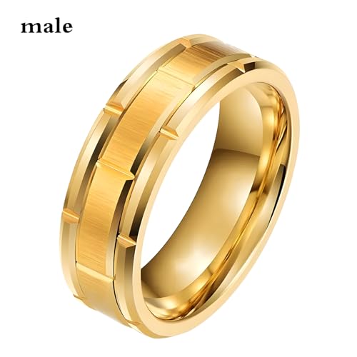 3Pcs Moissanite Wedding Rings Sets for Couples, s925 10K 14K 18K Real Gold Wedding Rings Sets for Him and Her, Customized Matching Engagement Bands Set for Men and Women Free Engraving - style: Style-6