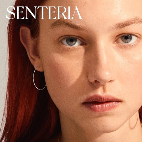 Senteria 925 Sterling Silver Hoop Earrings for Women Hypoallergenic Endless Silver Thin Hoop Earrings for women Lightweight Large Big Endless Thin Hoops Earring 30/40/50/60/70mm - color: 30mm Silver