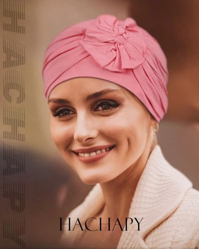 Chemo Headwear for Women Cancer Patients Lightweight Head Coverings for Hair Loss Seasonal - color: Coral