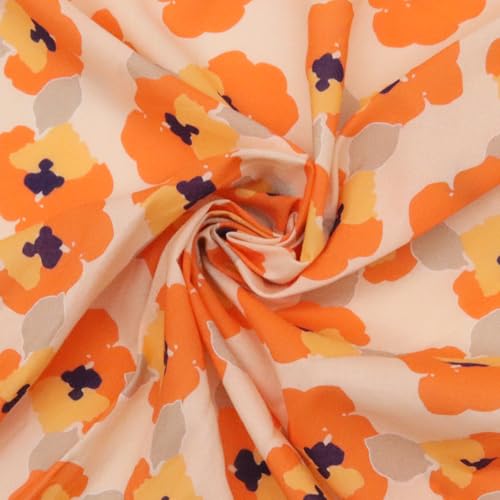 Large Cotton Bandanas for Women, 27 x 27 inch Hair Neck Scarf, Headband Square Scarf - color: Orange & Yellow