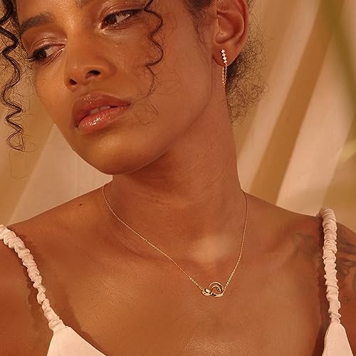 Fettero Animal Necklaces for Women 14K Gold Plated Charm Snake Necklace Elephant Bird Cat Butterfly Pendant Cute Dainty Necklace Jewelry - style: Snake-A