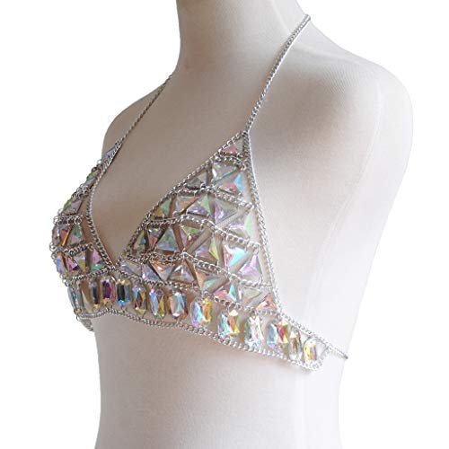 Women's Sexy Suit Body Chain - color: Silvery Color Bra chain -099-2