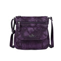 Angelkiss Small Womens Crossbody Bag Leather Shoulder Purse for Women Hobo Bag with Adjustable Shoulder Strap - color: Purple
