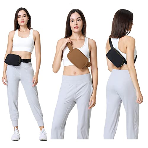 VOROLO Fanny Pack For Women And Men Crossbody Bag Belt Bag with Adjustable Strap Graduation Gifts Brown - color: Brown, style: 1 Pack Fanny Pack