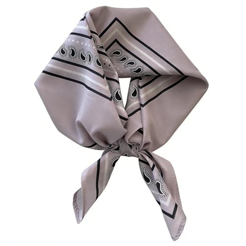 21 x 21 Inch Cotton Bandana for Women and Men,Soft Breathable Head Scarf, Multi-purpose Headband, Hair Scarf - color: Waistband Frame Gray-un20