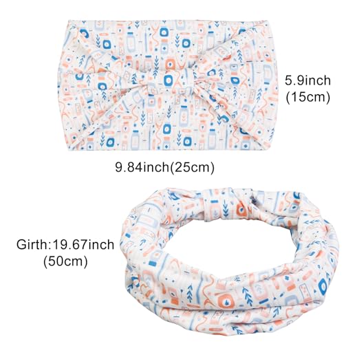 Tobeffect Headbands for Women Wide Knotted Head Bands for Women's Hair Bandana Turban Bandeau Hairbands Workout Yoga Sport Head Wraps Hair Accessories 6 Packs - color: Headbands 11