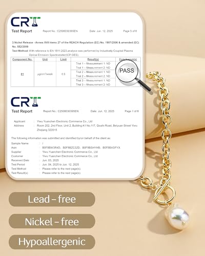 TEN MIRO 16k Gold Plated Chunky Gold Plated Necklace for Women Non Tarnish, 36'' /92cm Long Chunky Heart Necklace layered Puffy Heart Necklaces Long Thick Pendant Bold Statement Necklaces for Women Trendy - style: Chunky gold plated pearl necklace