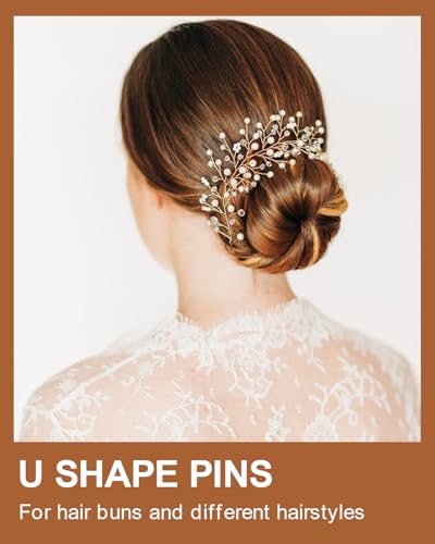 MAORULU Hair Bobby Pins with Cute Case, 250 CT Hair Pins for Buns, Premium U Hair Accessories for Women, Girls and Kids, Great for All Hair Types (Variety U & Bobby Pins Brown) - color: Variety U & Bobby Pins Brown