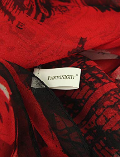 PANTONIGHT Long Chiffon Fashion Scarf Lightweight Chiffon Sheer for women - color: No.782