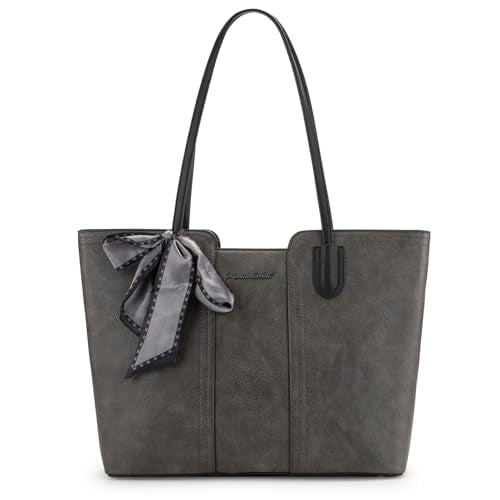 Montana West Tote Bags for Women Top Handle Satchel Purses - color: Dusty Grey