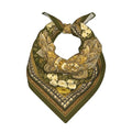Head Scarf Hair Neck Scarves for Women Fashion Silk Satin Purse Bag Scarfs Handbags Bandana Neckerchief - color: Brown Green Yellow Paisley