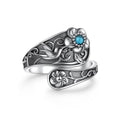 Yearace Spoon Ring for Women - Sterling Silver Victorian Vintage Oxidized Style Thumb Rings - Boho Statement Ring Jewelry Gifts - style: Hummingbird