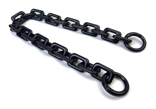 VersaKits 14.9'' Matte Black Heavyweight Chunky Purse Chain Strap | Premium Zinc Alloy Luxury-Inspired Design Wear-Resistant Finish Easy Clip-On Installation DIY Bag Upgrades - color: Matte Black, size: 14.9''(38cm)