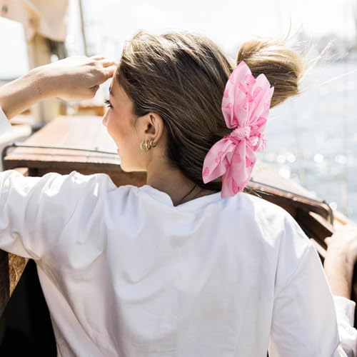 Bow Claw Clips Bow Hair Clips Pink 3PCS Big Hair Bows for Women Butterfly Styling Large Hair Clips for Thick Hair for Girls Hair Accessories for Women - color: 3PC-Pink