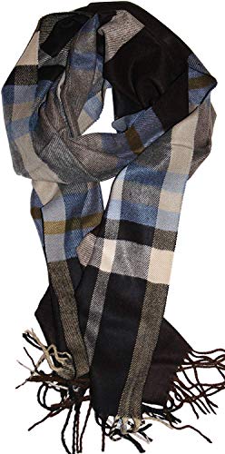 VERONZ Super Soft Classic Cashmere Feel Winter Scarf - color: Big Plaid 1