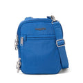 Baggallini Securtex® Anti-theft Mini Everything Crossbody Bag, 6.3"x8.25" Rfid, Locking Zippers & Cut-resistant Strap - color: Lapis