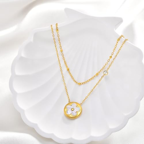 KSF Gold Lariat Necklace for Women Y Shaped Layered CZ Drop Chain | Y shaped necklace; Layered CZ detail; Long lariat style; Gift for her - color: Gold-6