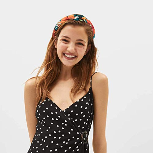 TOBATOBA Knotted Headbands for Women, 10 Pack Floral Bow Knot Twist Turban Headbands - Wide, No Slip Diademas Para Mujer De Moda