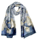 Acotavie Scarfs for Women Dressy Fashion Scarves Long Floral Pattern Scarf Lightweight Sunscreen Shawls - color: C049