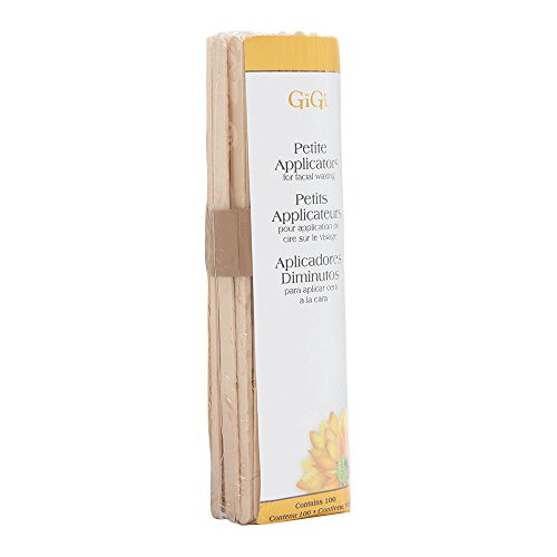 GiGi Wax Sticks for Hair Removal – Petite, Wax Applicator Sticks, Wooden Waxing Stick for Eyebrow, Chin & Facial Waxing, 100 ct - color: Standard, size: 100 Count (Pack of 1)