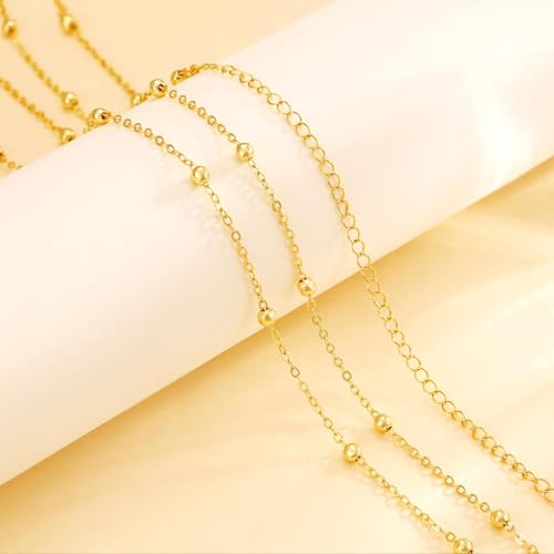 YBO Waist Chain 18K Gold Plated Body Jewelry for Women Adjustable Bikini Belly Belt Sexy Waist Beads Summer Beach - style: Double Beads-G
