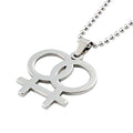 Sisadodo Lesbian Necklace for Women Girls Gay Pride Accessories Lesbian Gifts for Girlfriend Wife Friend for Wedding Birthday Christmas Gifts - size: Woamn