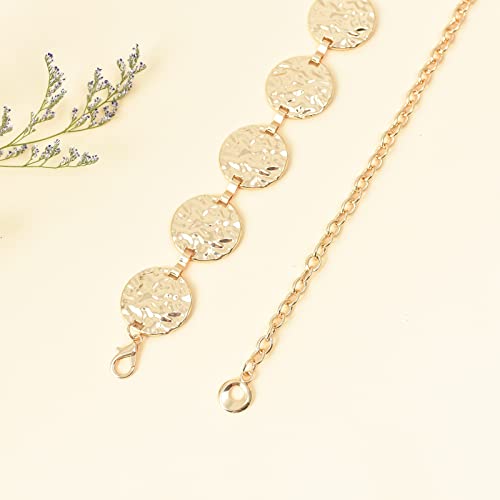 Luvatar Fashion Metal Waist Chain Belt Blouse Dress Sweater Chain Belt… - color: Gold-U27