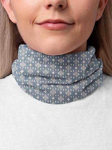 AVKA Studio 100% Cotton Bandanas for Women & Men, 2 Pack 20x20 Inch, 22x22 inch Hand Printed, Lightweight Cotton Handkerchief - color: Gray & White, size: 20 x 20 Inches