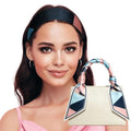 Sumolux Head Hair Scarf for Women Neck Purse Bag Handbags Scarf Like Silk - color: Colorful Geometry