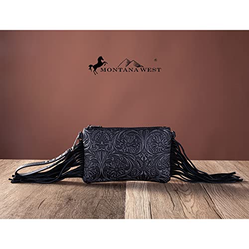 Montana West Western Purse for Women Crossbody Bag Wristlet Clutch Purse - color: A3 Bronze