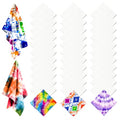 Cotton White Bandana, 22"x22" White Bandanas Bulk for Tie Dying, Handkerchiefs Headband Head Wrap Scarf - style: 48pcs