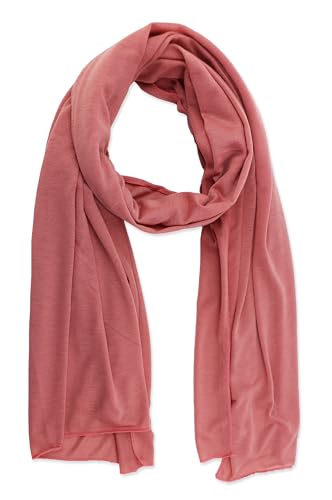 vabovin Head Wraps for Black Women Stretch Jersey Knit Turban Headwrap Solid Color Headscarf Headband Shawl - color: 34- Brown Red