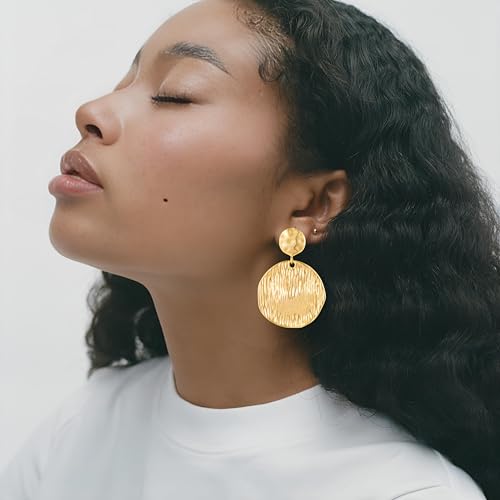 Gold/Silver Shell Dangle Earrings for Women Seashell Drop Dangle Earrings Ocean Beach Earrings Summer Jewelry - color: F