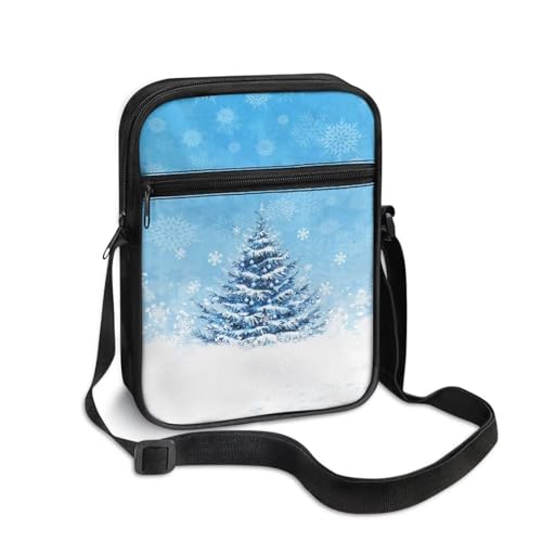 Womens Crossbody Bag Cell Phone Purse Wallet Small Shoulder Handbag for Workout Travel Gym - color: Christmas Tree