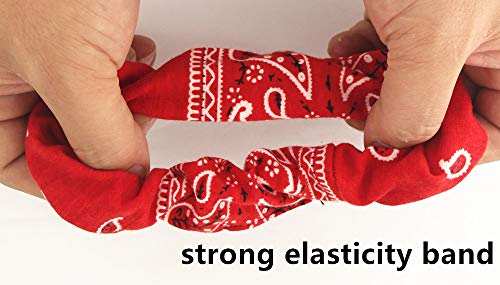 Hair Ties with Ribbons,6PCS Paisley Bow Scrunchies | Scrunchie Bowknot,Hair Ribbon,Bow Ponytail,Soft,Cute,Hair Accessories for Women,2 in 1 - color: NO1