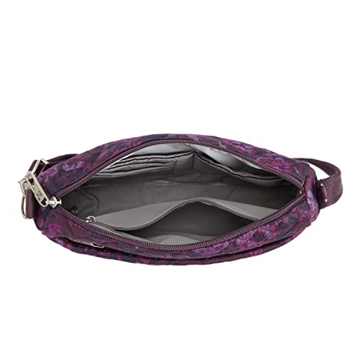 Travelon Anti-Theft Classic Small East/West Crossbody - color: Wine Rose