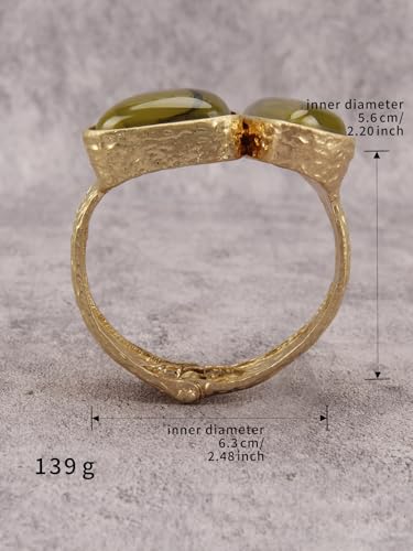 Chunky Gold Bracelet Trendy Gold Cuff Bracelets for Women Statement Silver Arm Cuffs Bangles Arm Punk Jewelry Accessories - style: Cuff Statement Bracelets