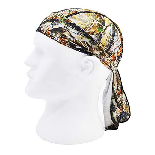 PURFUN Men Women Breathable Cycling Bandana Headscarf Adjustable Sweat Wicking Quick Dry Mesh Head Scarf Wrap Liner Skull Cap - color: Tj-mc-05