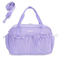 ECOHUB Small Gym Bag for Women, Mini Gym Duffle Bag with Wet Compartment, Bowknot Sports Bag, Cute Gym Tote Bag Dance Yoga Workout Travel Bags Lavender - color: Lavender