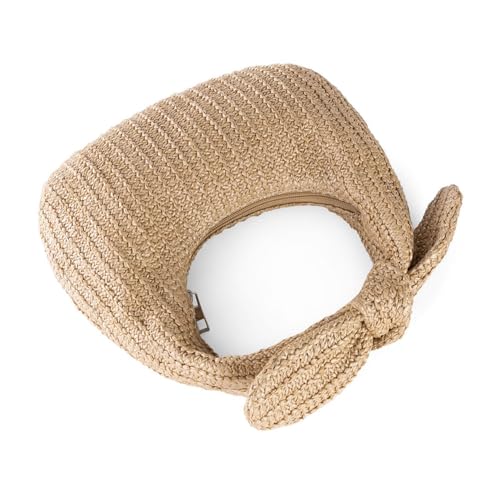 Huralona Women Straw Woven Clutch Purse Pleated Handbag for Summer Beach Vacation Straw Shoulder Crossbody Bag - color: Khaki4