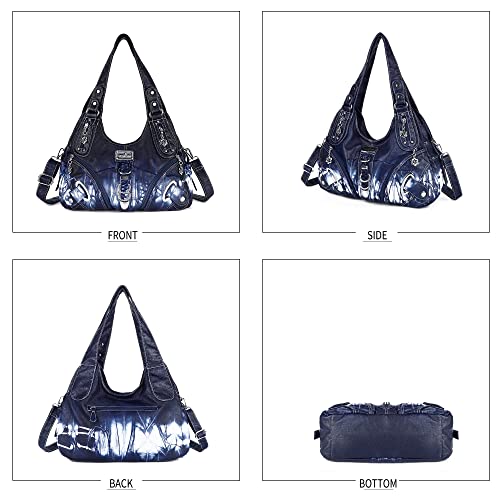 Angelkiss Hobo Purses and handbags for Women Satchel Handbag Women Purses Large Daily Shoulder Bags | Purses - color: Deep Blue