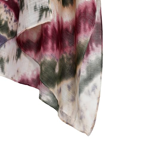 Kimonos for Women Casual Swimsuit Coverup Lightweight Boho Kimono Cardigans for Summer - color: Purple Tie-dye