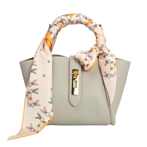 RIIQIICHY Hair Scarf for Women Like Silk Scarves Headband Neck Scarfs Twilly Purse Accessories - color: C004
