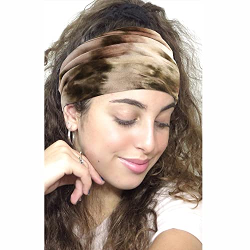Headband Soft Hair Band Stylish Head Bands Stretchy Hairband Workout Headbands Knotted Turban Sweat Absorbent Hair Accessories Yoga Hiking 3 Pack - color: Style 19
