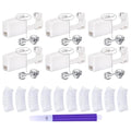 QWALIT 3 Pairs Ear Piercing Kit Silver Ear Piercing Gun Kit Disposable Self Piercing Earrings at Home Earring Gun Piercing kits with Earring Studs Small Ball - color: A2-Zircon -silver