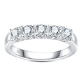 Moissanite Eternity Rings Wedding Bands D Color VVS1 Clarity Round Brilliant Cut 925 Sterling Silver 5/6 Stones Anniversary Band Rings for Women with Certificate - color: 5 Stones